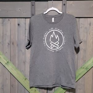 Bella Canvas Gray Short Sleeve Tee with Graphic Design